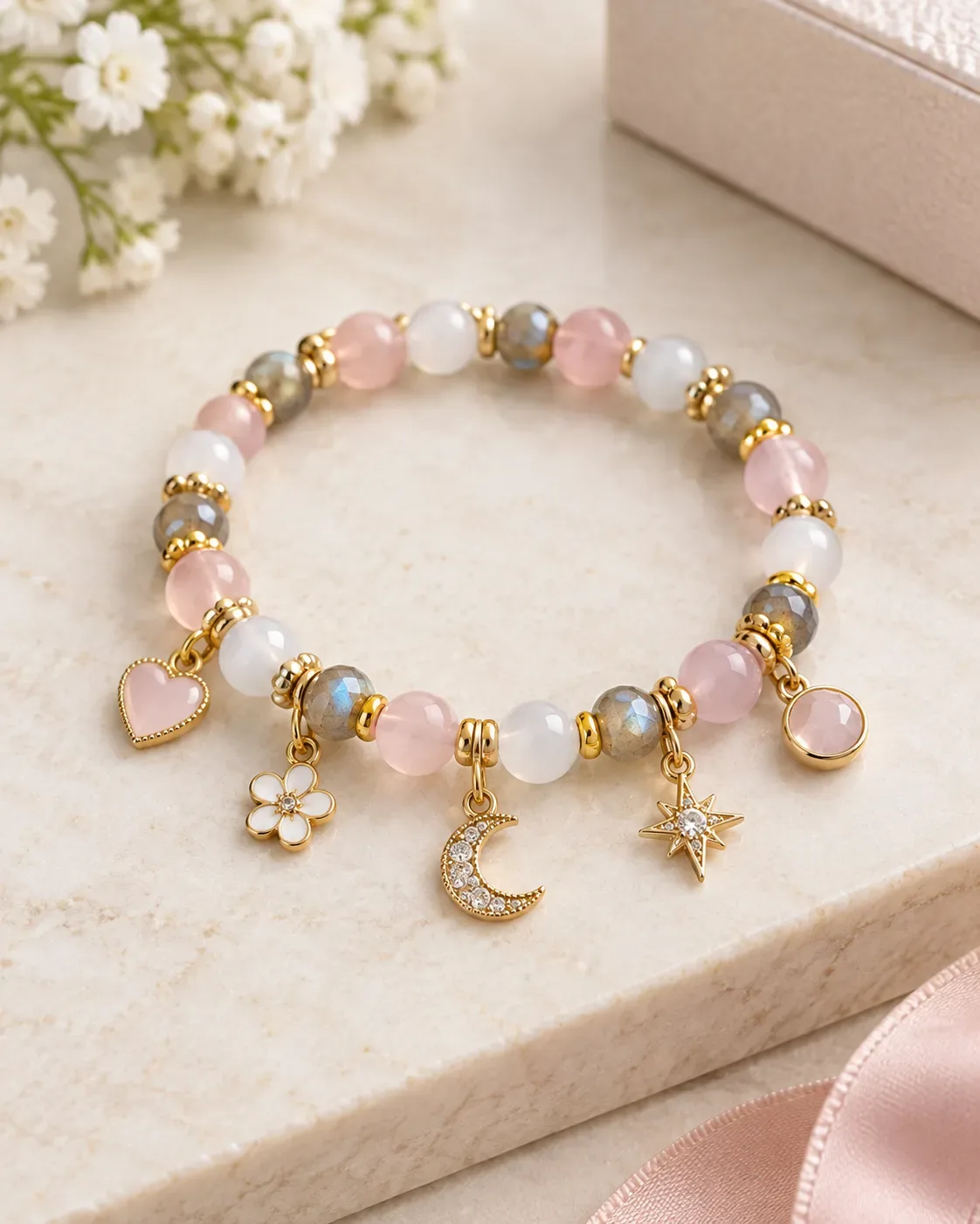 Beaded Charm Bracelet