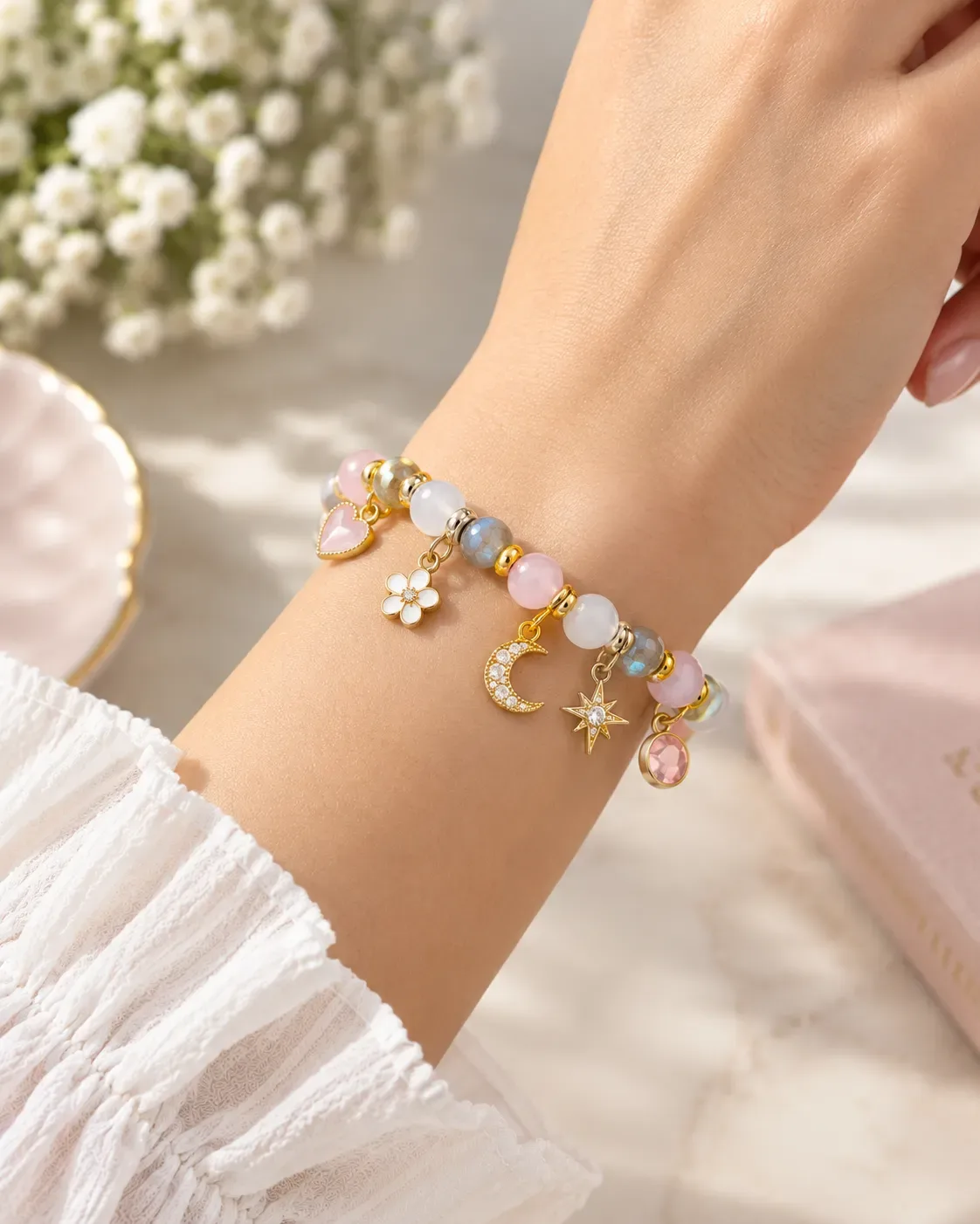 Beaded Charm Bracelet