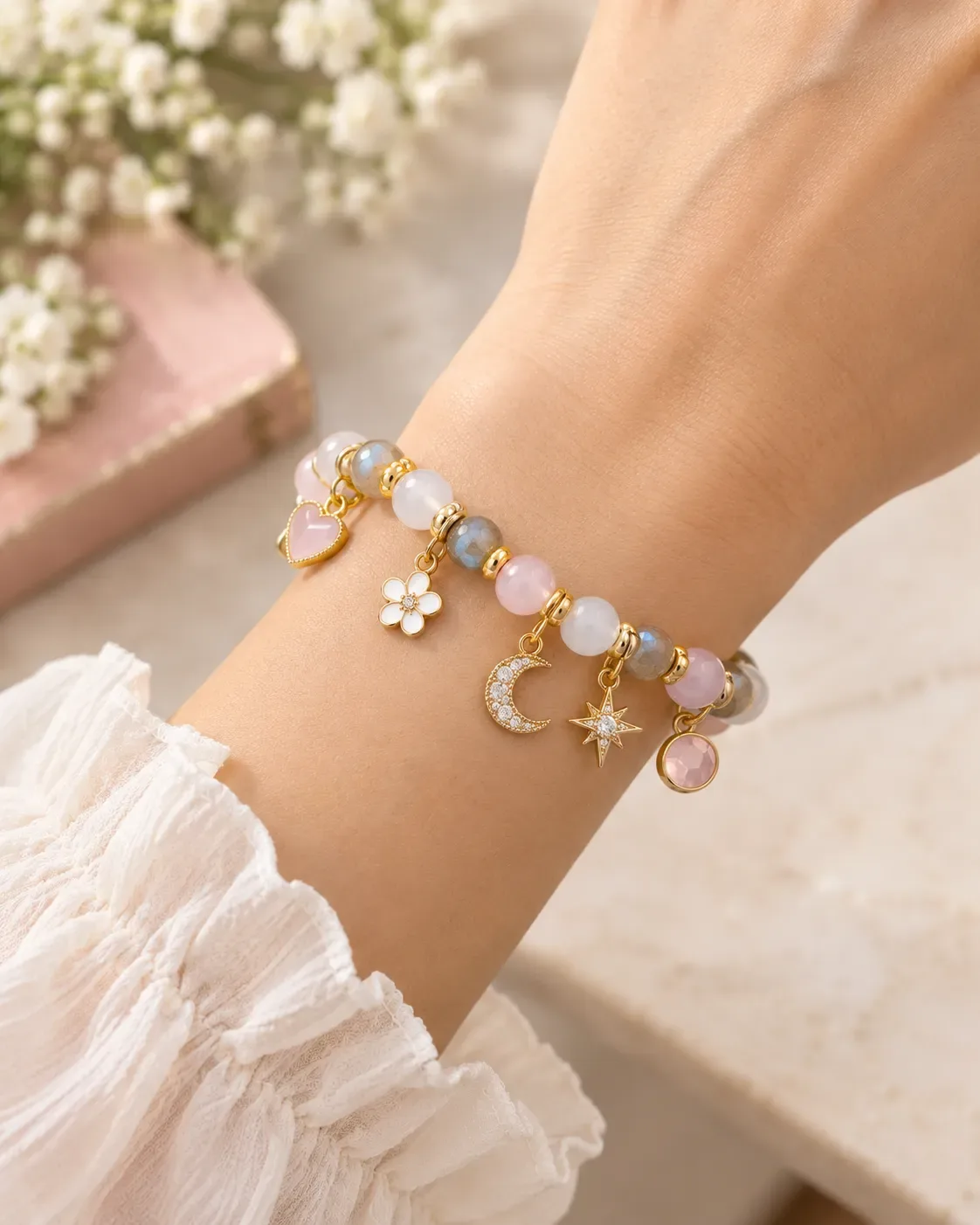 Beaded Charm Bracelet